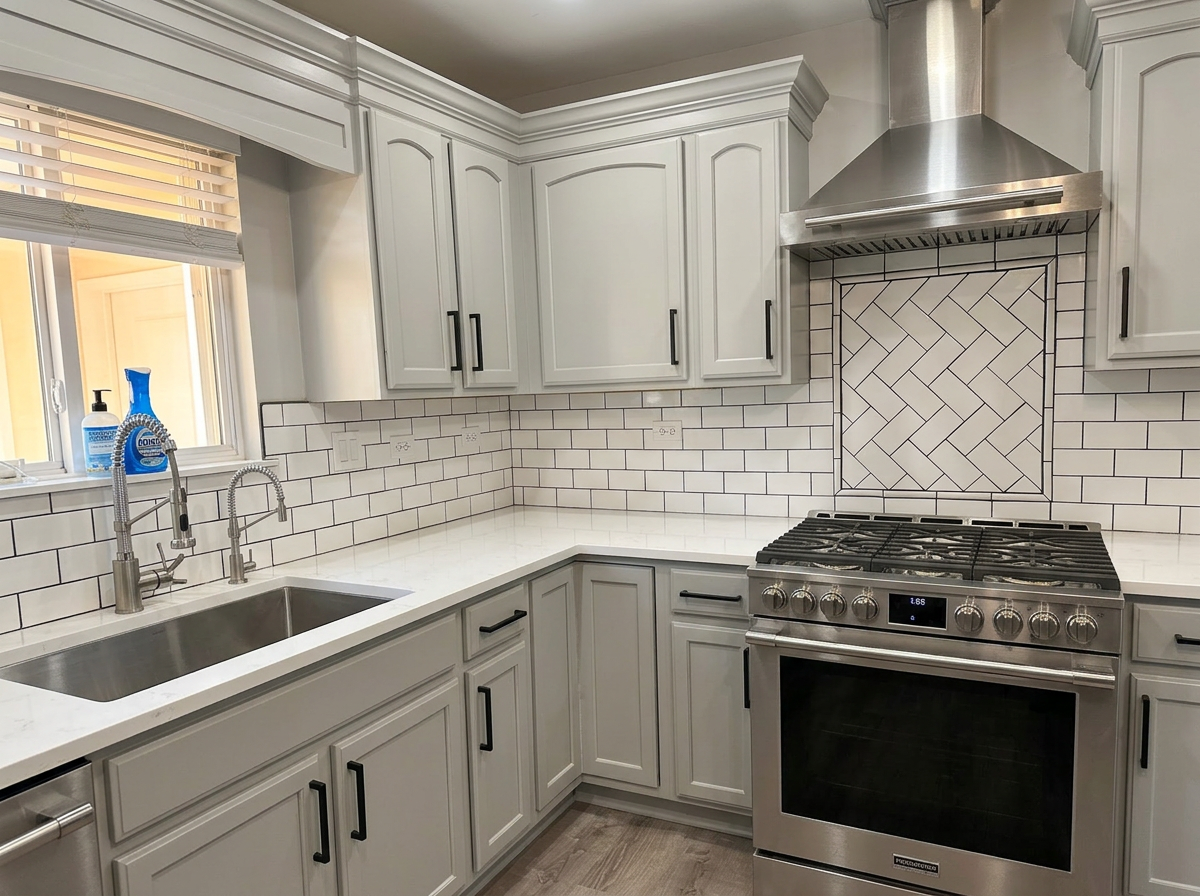Subway & Herringbone Kitchen